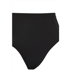 Siyah 2'li Paket Yüksek Bel Toparlayıcı Büyük Beden Külot TBBSS25CM00001