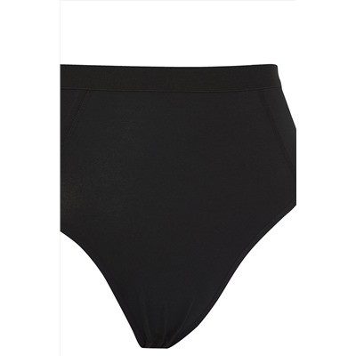 Siyah 2'li Paket Yüksek Bel Toparlayıcı Büyük Beden Külot TBBSS25CM00001