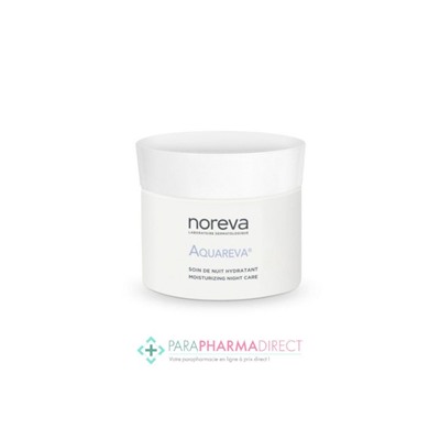 Noreva Aquareva Soin de Nuit Hydratant Peaux Déshydratées 50ml