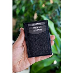 Garbalia, Magic Hakiki Deri Rfıd Engelleyici Unisex Sihirbaz Siyah Kartlık Cüzdan