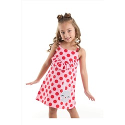 Denokids Puantiye Tavşan Kız Çocuk Elbise CFF-22Y1-025