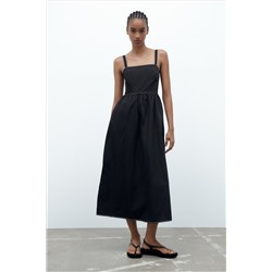 VESTIDO MIDI CONTRASTE