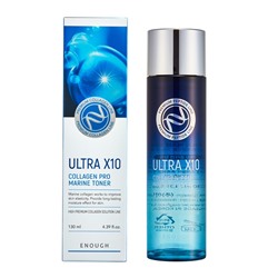 Premium Ultra X10 Collagen Pro Marine Toner, Омолаживающий тонер с коллагеном