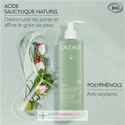 Caudalie Vinopure - Gelée Nettoyante Purifiante 385ml