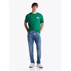 Embroidered Flag Crest T-Shirt