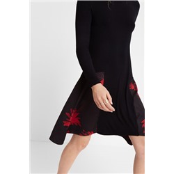 Vestido floral picos