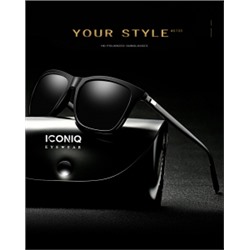 IQ30046 - Солнцезащитные очки ICONIQ P0733 Black gun leg gray sheet