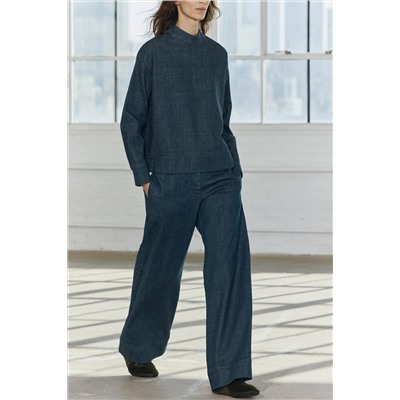 ZW COLLECTION WIDE-LEG MID-RISE JEANS