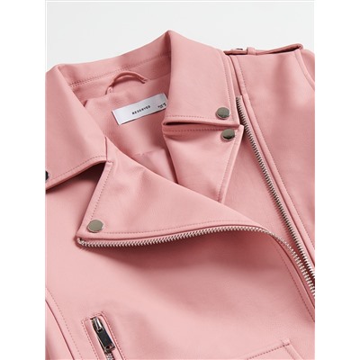 Bikerjacke mit Gürtel