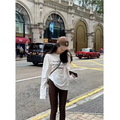 Лонгслив Acne Studio*s ⬜️  Реплика 1:1
