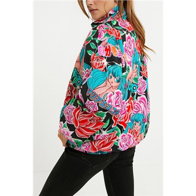 Chaqueta corta estampada