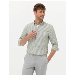 Haki Regular Fit Uzun Kollu Gömlek