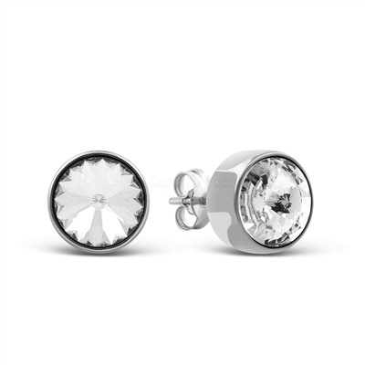 Подвеска из серебра с кристаллом Swarovski родированная 925 пробы CP-6906-3-SER