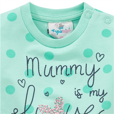 Baby Sweatkleid mit Punkte-Allover