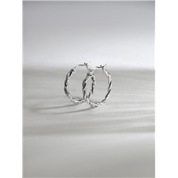 Серьги из серебра с фианитами родированные 925 пробы 11-1152р