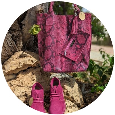 AB.Z. SAFARY MAGENTA+PELLE SHOPPER PITON MAGENTA АКЦИЯ