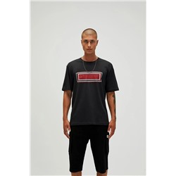 Bad Bear, Mesh T-shirt Siyah Baskılı Erkek Tişört