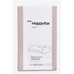 Простыня из поплина 200X215 Happy Fox Home