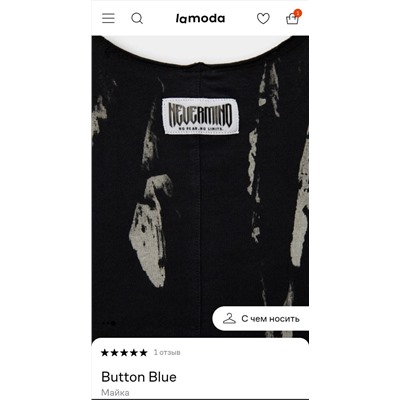Свободная детская майка  Buttonbl*u (это линия GULLIVE*R) Цена на Lamod*a 1880₽ со скидкой