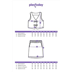 Костюм (Жилет+Юбка) PLAYTODAY, 1124276