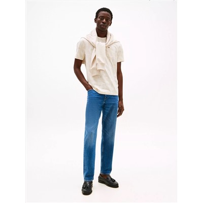 Allover Leaf Print Pocket T-Shirt