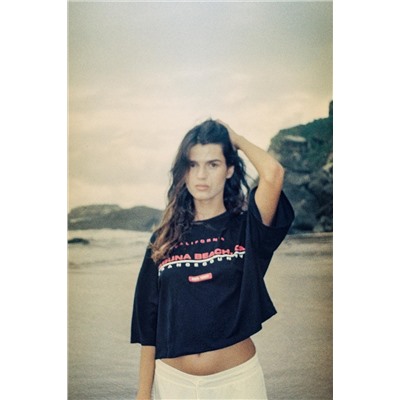 VARSITY CROPPED T-SHIRT