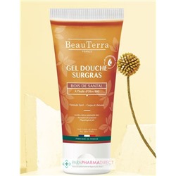 BeauTerra Gel Douche Surgras - Bois de Santal 200 mL