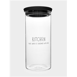 Банка для сыпучих продуктов, 1,1 л, стекло Б/пластик, Special