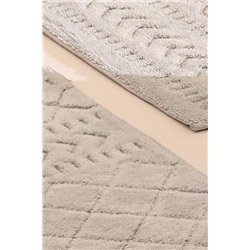 Panier 2'li Pamuklu Banyo Paspası - Gri - 60x100 cm