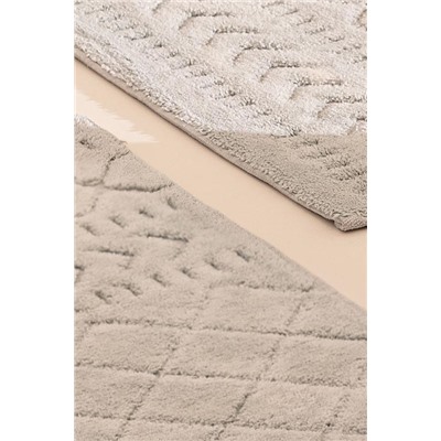 Panier 2'li Pamuklu Banyo Paspası - Gri - 60x100 cm