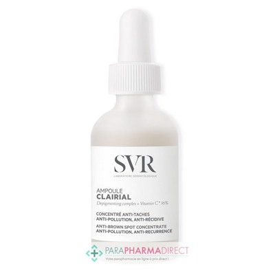 SVR CLAIRIAL AMPOULE - Concentré Anti-Taches, Anti-Pollution, Anti-Récidive 30 ml