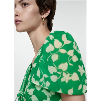 Vestido estampado corto