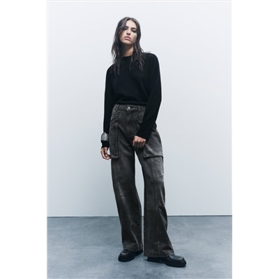 ZW COLLECTION LOOSE FIT MID-RISE JEANS