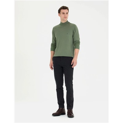 Duman Slim Fit Yarım Balıkçı Basic Triko Kazak