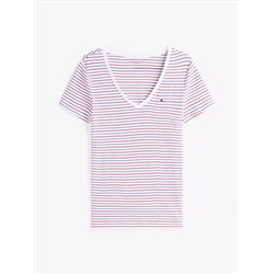 Stripe V-Neck Favorite T-Shirt