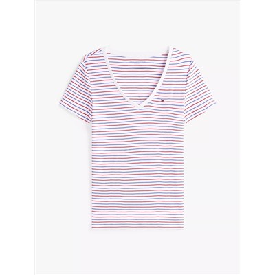 Stripe V-Neck Favorite T-Shirt