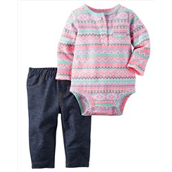 2-Piece Bodysuit & Jegging Set