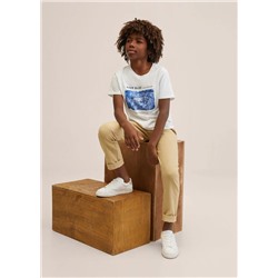 Pantalón lino cintura elástica -  Niño | MANGO OUTLET España