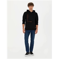 Siyah Regular Fit Sweatshirt