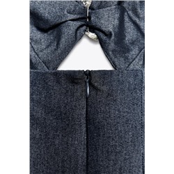 HALTER CUT-OUT MIDI DRESS