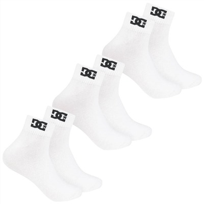 DC Shoes Quarter Unisex Socken 3 Paar weiß DC-21 QUARTER