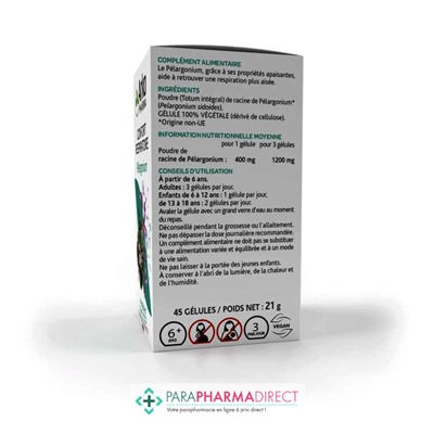 ArkoPharma ArkoGélules - Pélargonium - Confort Respiratoire - 45 gélules