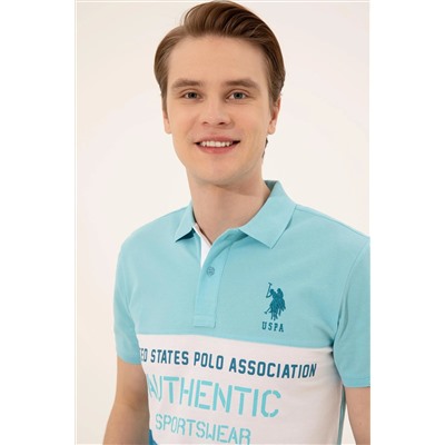 Erkek Turkuaz Polo Yaka Tişört