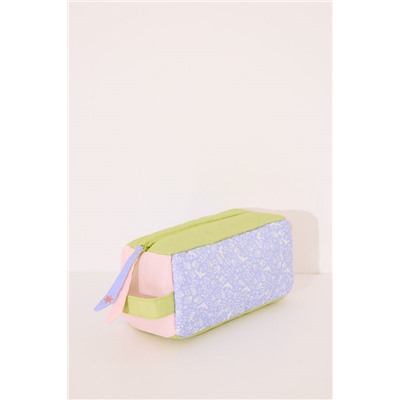 Neceser pequeño estuche hojas multicolor