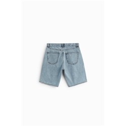 RIPPED DENIM BERMUDA SHORTS