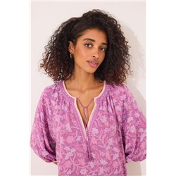 Camisola viscosa estampado boho floral