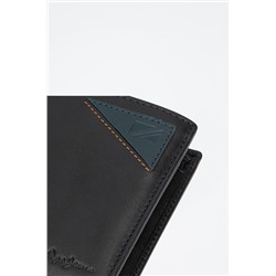 Monedero piel Striking Azul