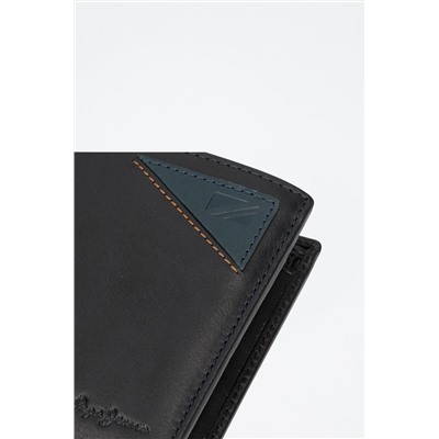 Monedero piel Striking Azul