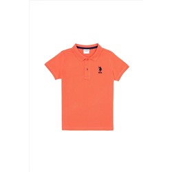Erkek Çocuk Somon Basic Polo Yaka T-Shirt