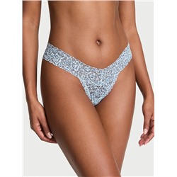 Eyelet Mesh Thong Panty